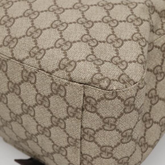 GUCCI GG Supreme Hand Bag Pvc Beige Silver - Picture 12 of 16